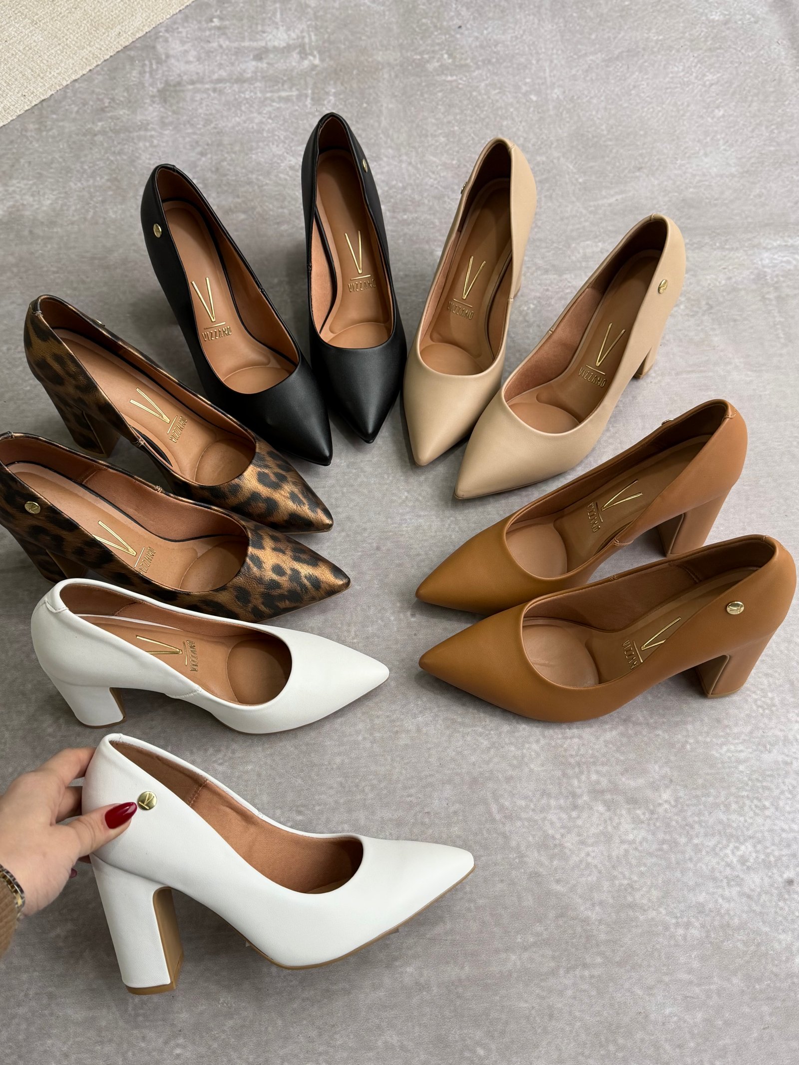 Vizzano stiletto taco cuadrado