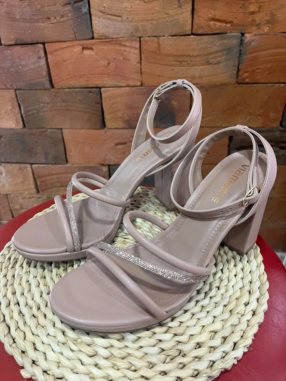 SANDALIA VIAMARTE C/ TACO ALTO