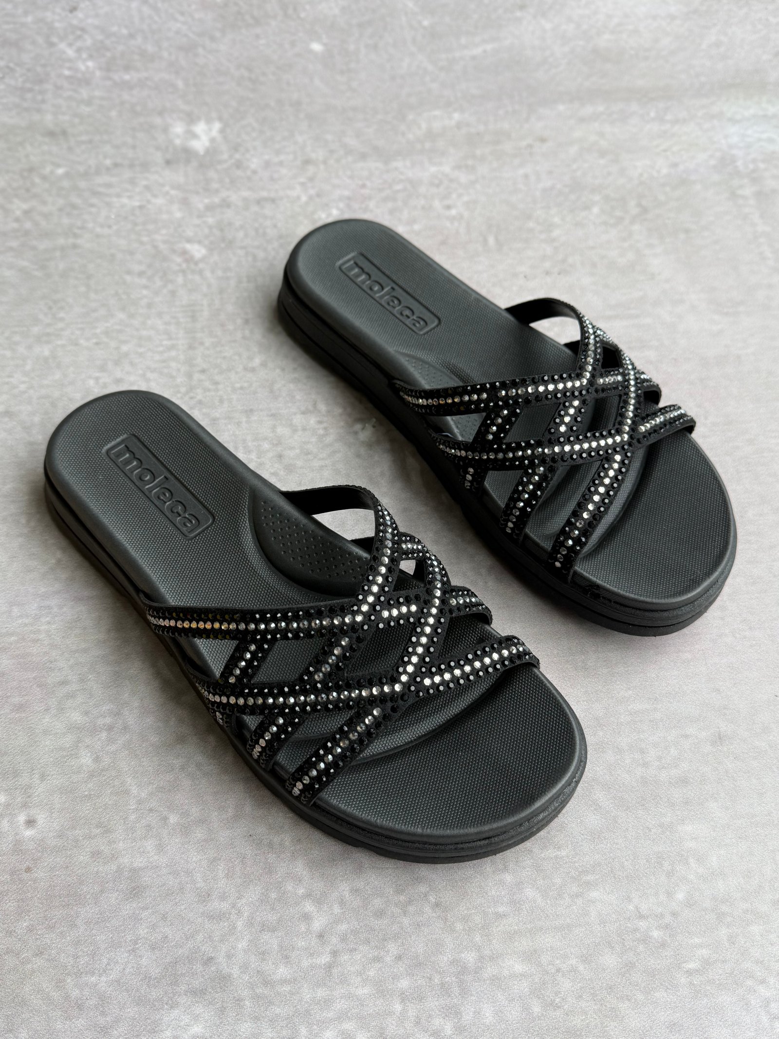 Zapatillas Moleca con brillo