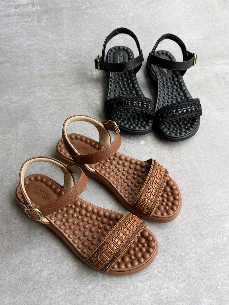 Sandalias modare con masajeador de pies