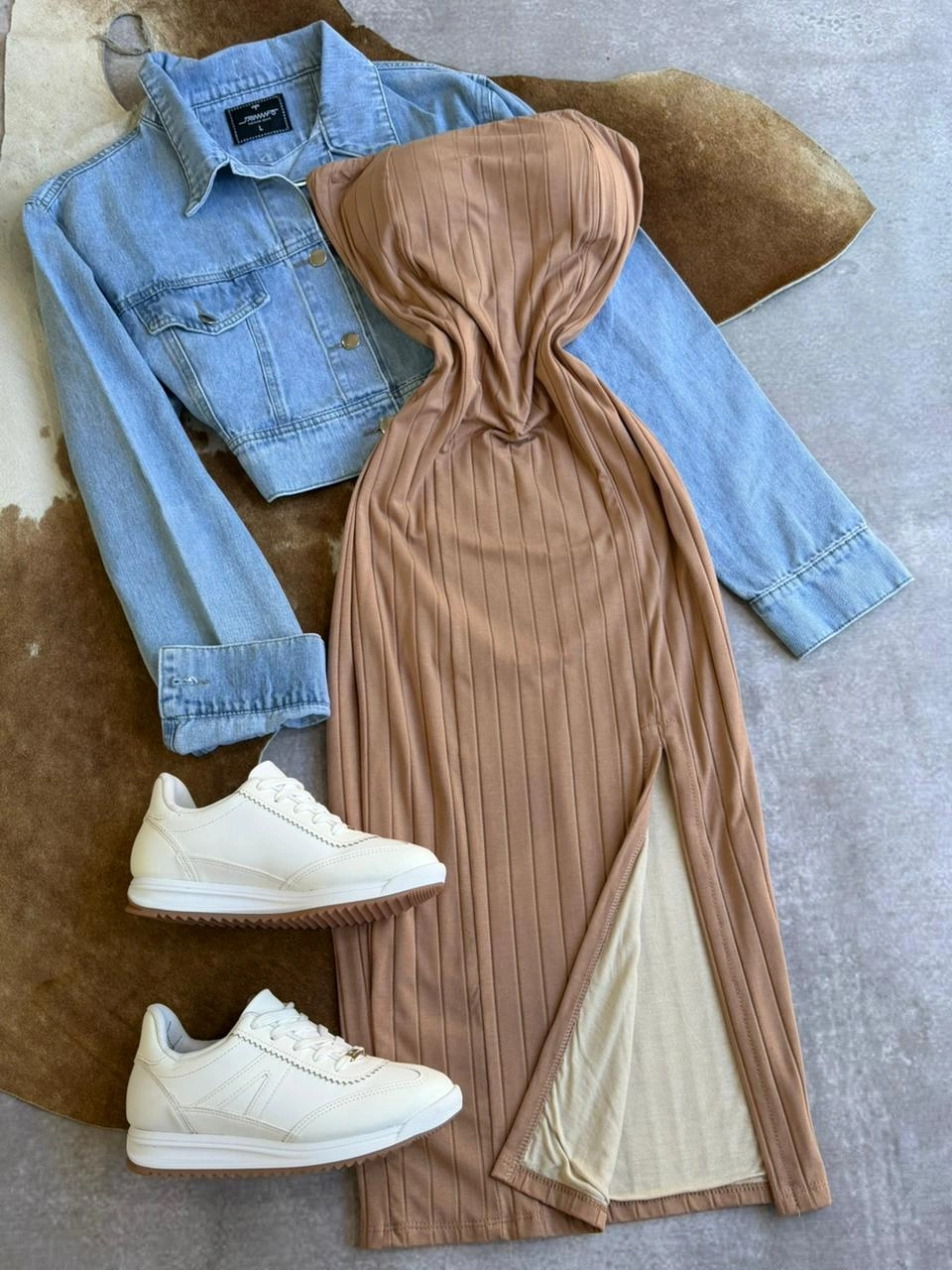 VESTIDO DE MORLEY S/ MANGAS