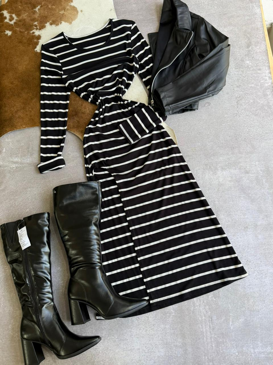 VESTIDO DE MORLEY LARGO